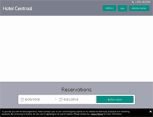 Tablet Screenshot of hotelcentraal.com